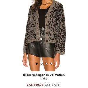 Rails Dalmatian print cardigan, EUC